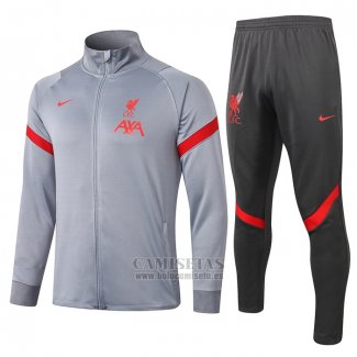 Chandal de Chaqueta del Liverpool 2020-21 Gris