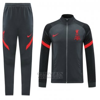 Chandal de Chaqueta del Liverpool 2020-2021 Gris Oscuro