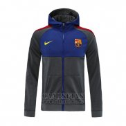 Chaqueta con Capucha del Barcelona 2020-2021 Gris